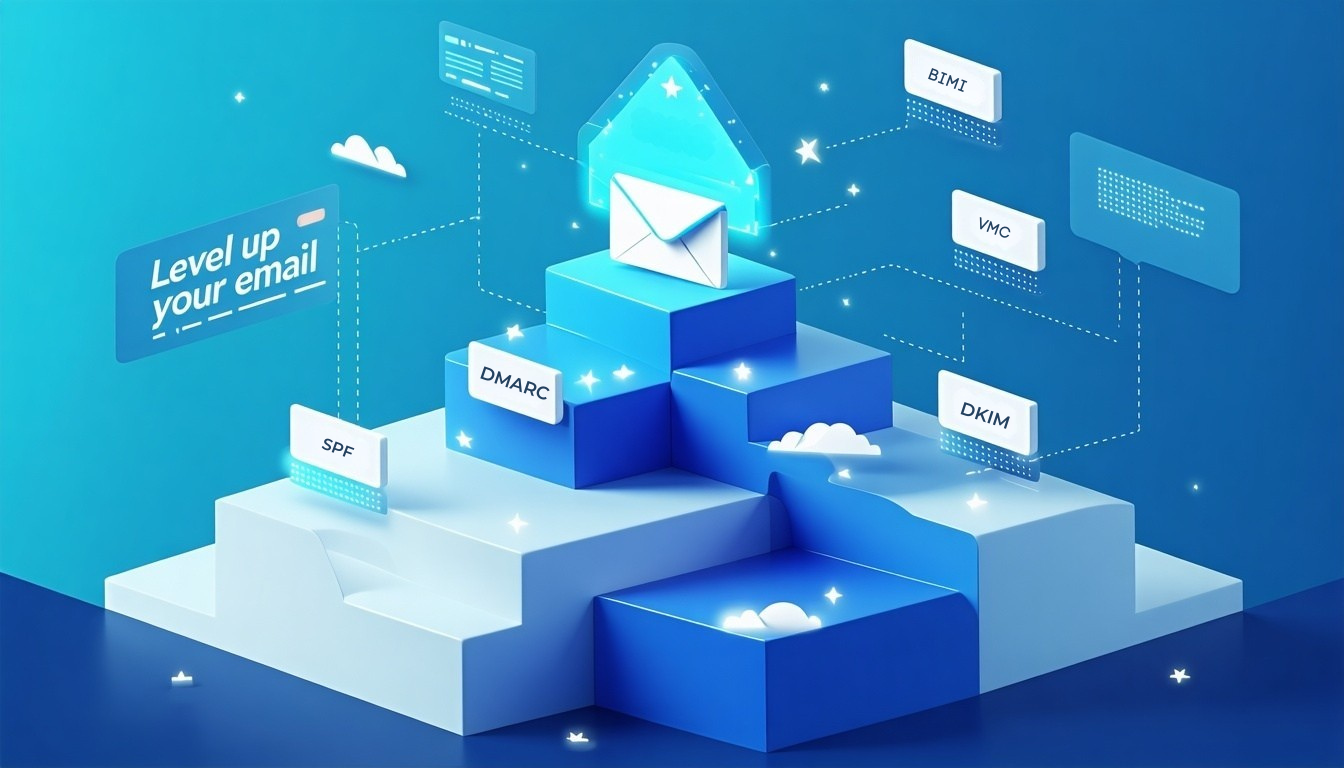 Relasjon SPF DKIM DMARC VMC BIMI